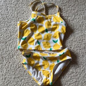 Hanna Andersson Yellow Lemon Kids Bikini
